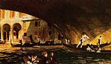 John Singer Sargent - The Rialto painting